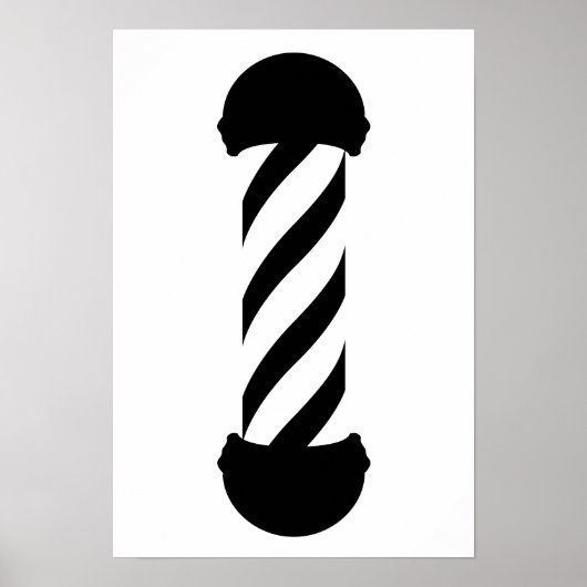 barbershop pole poster (Voorkant)