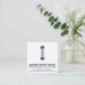 Barbershop Pole Stamp Card Klantenkaartje (Staand voorkant)
