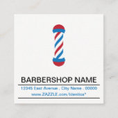 Barbershop Pole Stamp Card Klantenkaartje (Voorkant)