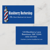 Barbershop Pole Visitekaartje (Voorkant / Achterkant)