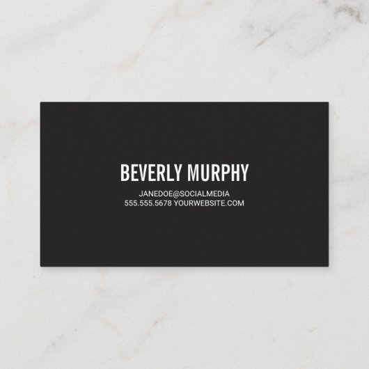 Barbershop Poles | Schaar Logo Visitekaartje (Achterkant)