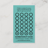barbershop ponskaart klantenkaartje (Achterkant)