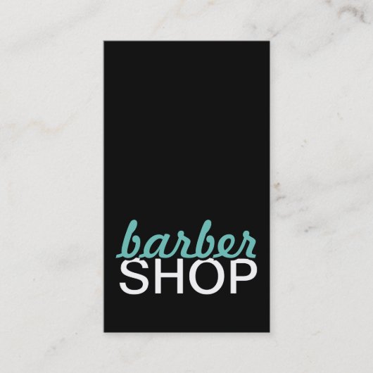 barbershop ponskaart klantenkaartje (Voorkant)