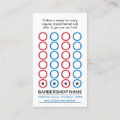 barbershop ponskaart klantenkaartje (Achterkant)