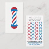 barbershop ponskaart klantenkaartje (Voorkant / Achterkant)