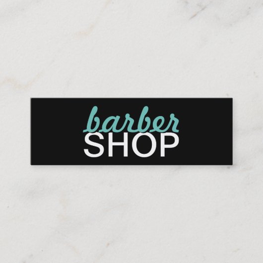 barbershop ponskaart klantenkaartje (Voorkant)