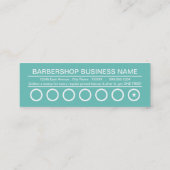 barbershop ponskaart klantenkaartje (Achterkant)