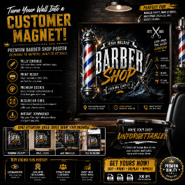 Barbershop Poster | Barberszaak Reclameontwerp