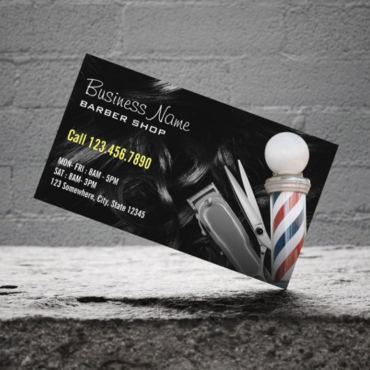 Barbershop Professional Hair Clipper Barber Visitekaartje