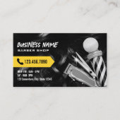 Barbershop Professioneel Haar Clipper Barber Zwart Visitekaartje (Voorkant)
