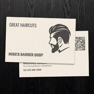 Barbershop QR Barber Visitekaartje