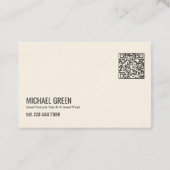 Barbershop QR Barber Visitekaartje (Achterkant)