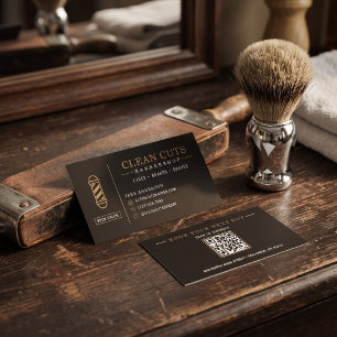 Barbershop QR-code Visitekaartje