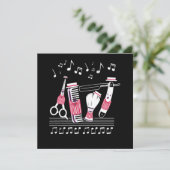 Barbershop Quartet From Hairdresser Tools Gift Kaart (Staand voorkant)