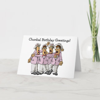 Barbershop Quartet Verjaardag Groeten Kaart