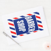 Barbershop Rechthoekige Sticker (Envelop)