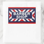 Barbershop Rechthoekige Sticker (Tas)