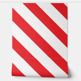 Barbershop Red and White Stripe Pole Behang