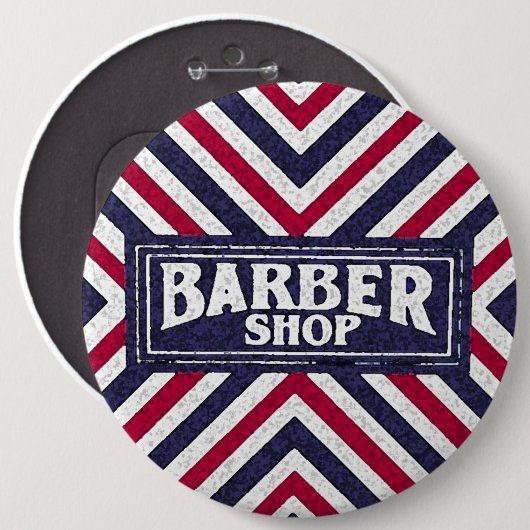 Barbershop Ronde Button 6,0 Cm (Voorkant /achterkant)