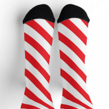 Barbershop Rood en Wit Diagonale Streep