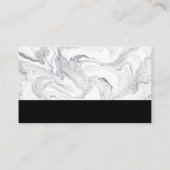 Barbershop schaar | Barber Pole | Marmer Visitekaartje (Achterkant)