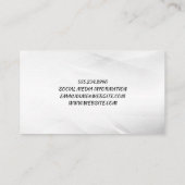 Barbershop schaar | Logo Barber Pole Visitekaartje (Achterkant)