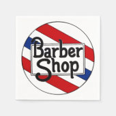 Barbershop Servetten (Voorkant)