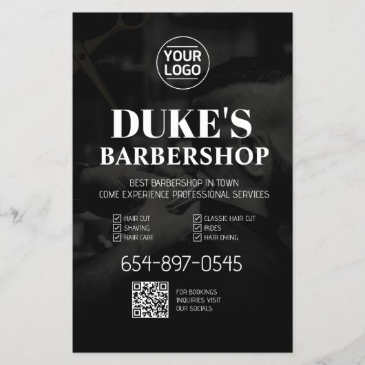 Barbershop Services op maat Flyer (Voorkant)
