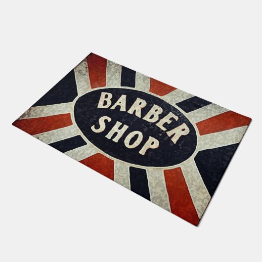 Barbershop Sign 2 Doormat Deurmat (Schuin)