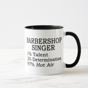 Barbershop Singer Hot Air Mok