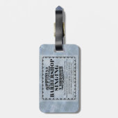 Barbershop Singing License Bagagelabel (Achterkant verticaal)