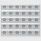Barbershop Singing License Cadeaupapier (Vlak)