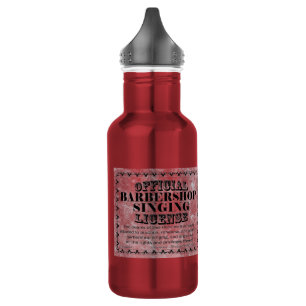 Barbershop Singing License Waterfles
