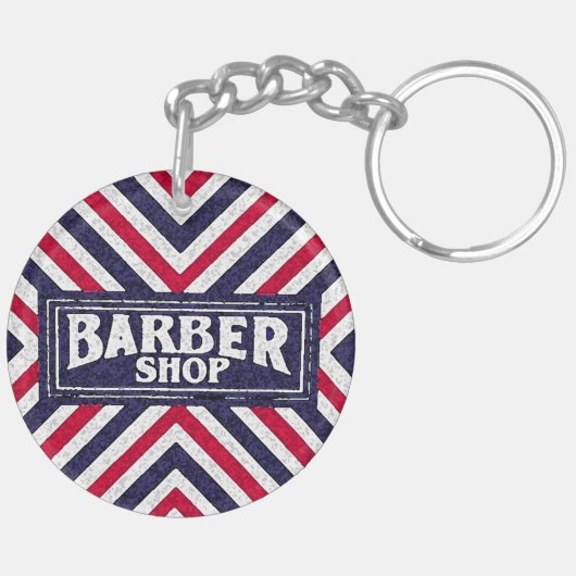 Barbershop Sleutelhanger (Achterkant Links)
