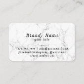 Barbershop snijdt scheerapparaten Baard Visitekaartje (Achterkant)