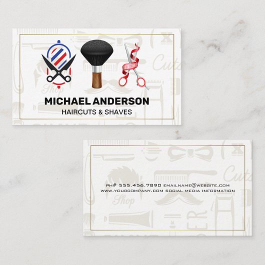 Barbershop | Specialist Haircut Visitekaartje (Voorkant / Achterkant)
