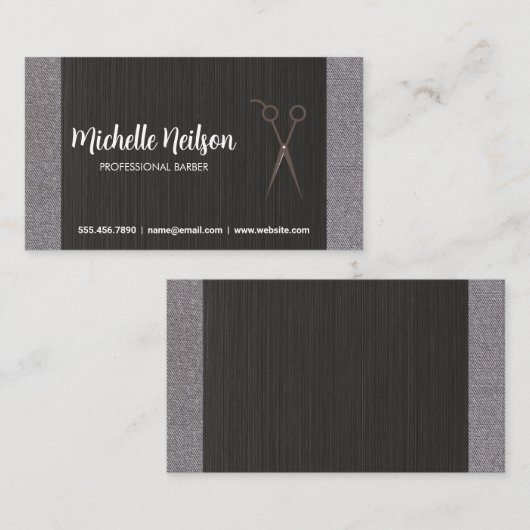 Barbershop | Stijlschaar Visitekaartje (Voorkant / Achterkant)