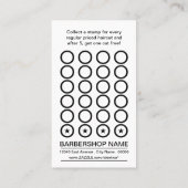 barbershop suikerschedel klantenkaartje (Achterkant)