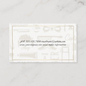 Barbershop Tools Achtergrond Visitekaartje (Achterkant)