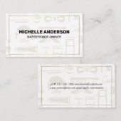 Barbershop Tools Achtergrond Visitekaartje (Voorkant / Achterkant)