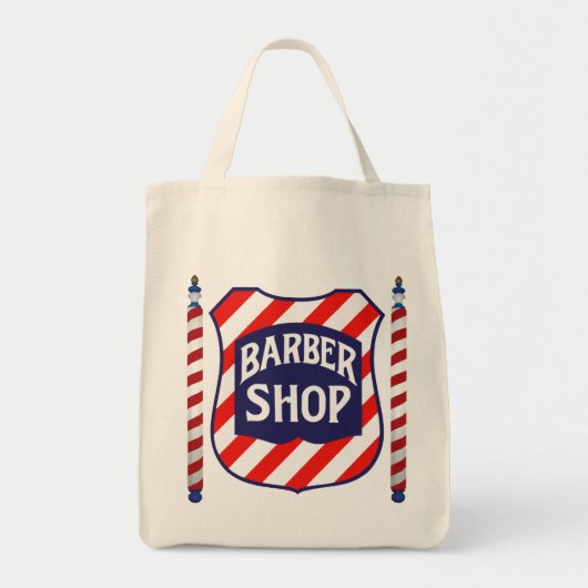Barbershop Tote Bag (Voorkant)