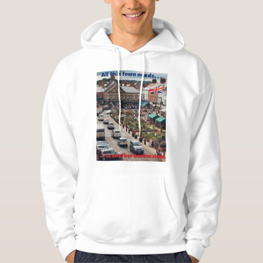 Barbershop Town Hoodie (Voorkant)
