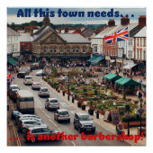 Barbershop Town Perfect Poster (Voorkant)