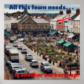 Barbershop Town Poster (Voorkant)