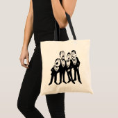 Barbershop Tuxedos Tote Bag (Voorkant (product))