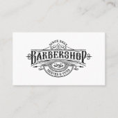  Barbershop Typografie & Lijst Aangepaste tekst Visitekaartje (Voorkant)
