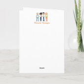 Barbershop Verjaardagskaart Kaart (Achterkant)