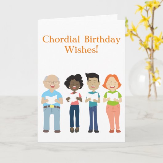 Barbershop Verjaardagskaart Kaart (Gele Bloem)