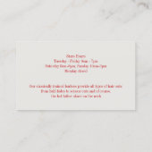 Barbershop Visitekaartje (Achterkant)