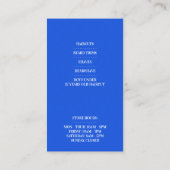 Barbershop Visitekaartje (Achterkant)